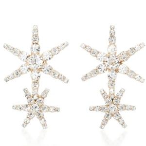 Jennifer Behr Estrella Earrings in Rose Gold New